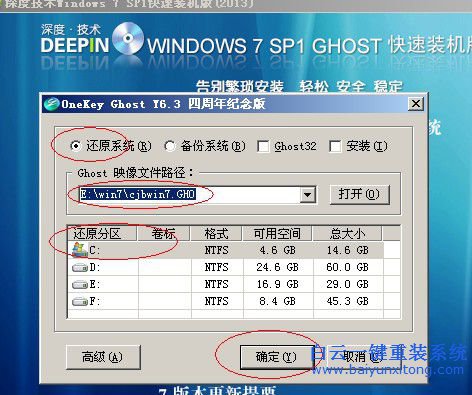 深度技術ghostwin7，ghostwin7重裝方法，wi步驟