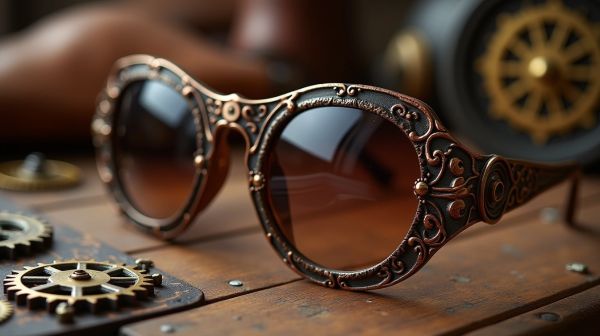 Experience unique vintage eyewear with steampunk sunglasses